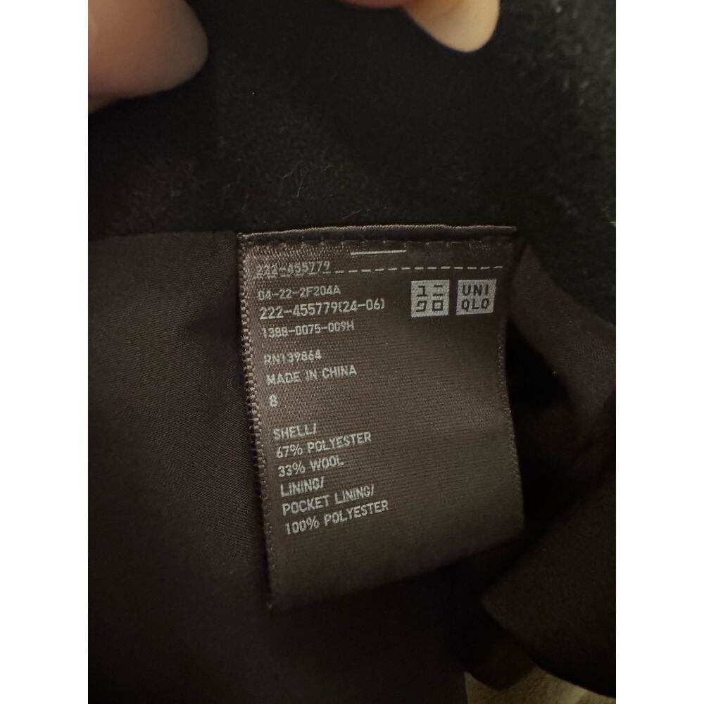 UNIQLO Black Wool Blend Mini Skirt - Picture 5 of 6